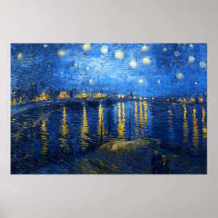 Starry Night Over the Rhone, Van Gogh Poster