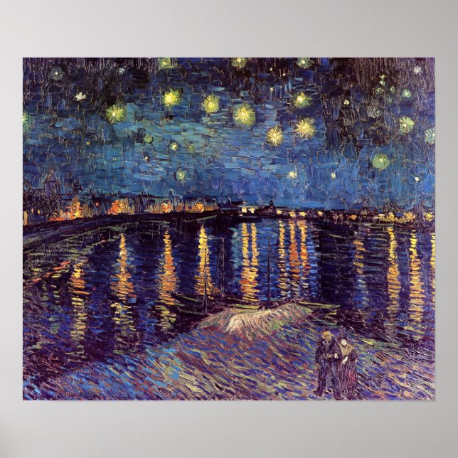 Starry Night Over the Rhone - Van Gogh Poster (Front)