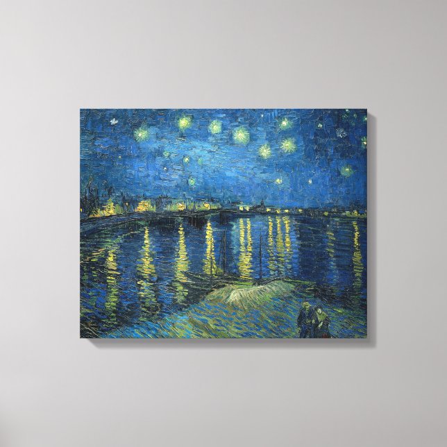 Starry Night Over the Rhône | Vincent van Gogh Canvas Print (Front)
