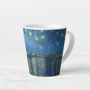 Starry Night Over the Rhône-Vincent van Gogh Latte Mug