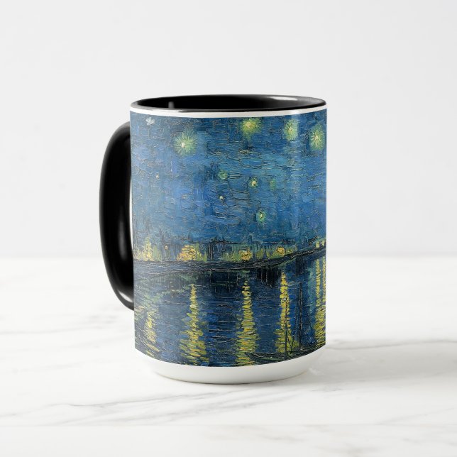 Starry Night Over the Rhône-Vincent van Gogh Mug (Front Left)