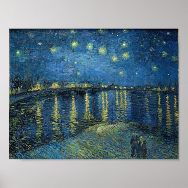 Starry Night Over The Rhone Vincent van Gogh Poster (Front)