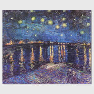 Starry Night over the Rhone, Vincent van Gogh. Wrapping Paper