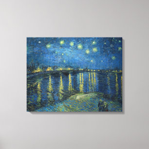 Starry Night Over the River Rhone (by van Gogh) Canvas Print