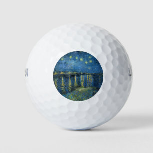 Starry Night Over the River Rhone (by van Gogh) Golf Balls