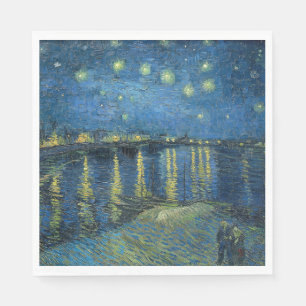 Starry Night Over the River Rhone (by van Gogh) Napkin