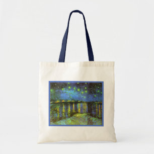 Starry Night Over the River Rhone Van Gogh Tote Bag
