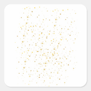 Starry Night Overlays Square Sticker