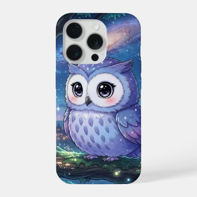 Starry Night Owl Phone Case (Back)
