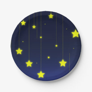Starry Night paper plate