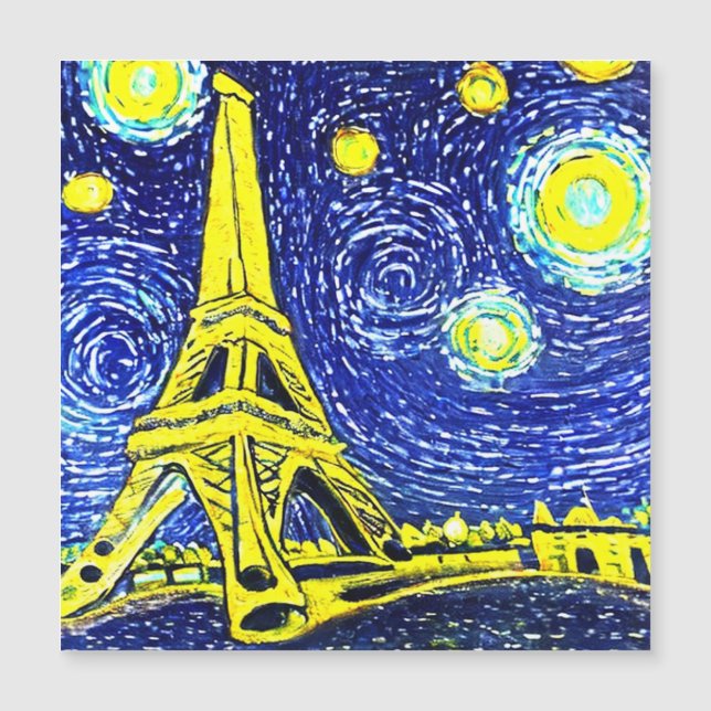 Starry Night Paris France (Front)