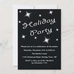 Starry Night Party Invitations