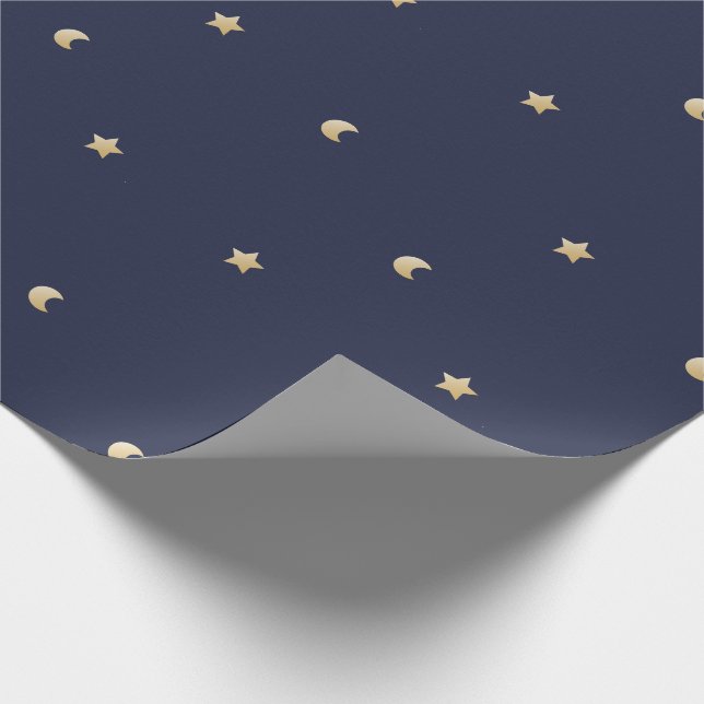 Starry Night Pattern Wrapping Paper (Corner)