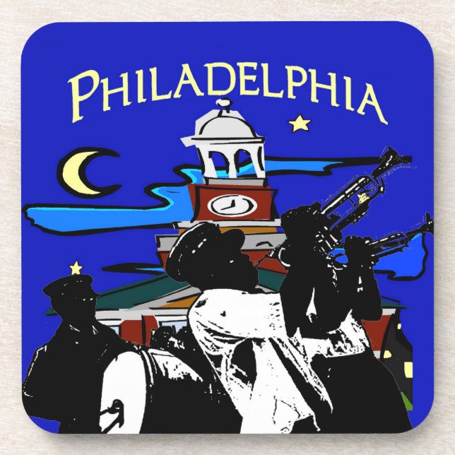 Starry Night Philadelphia Band Coaster (Front)