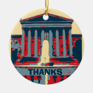 Starry Night Philadelphia, edit text Ceramic Tree Decoration