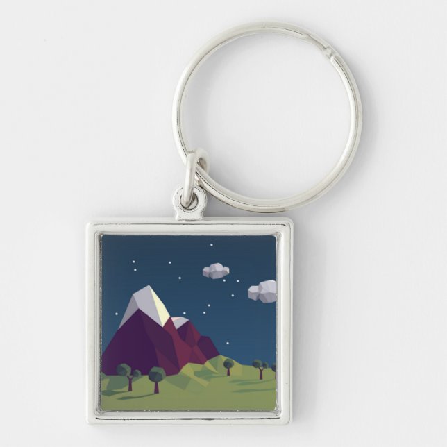 Starry night picture key ring (Front)