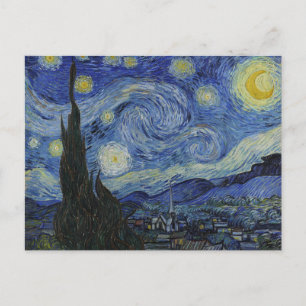 Starry night postcard