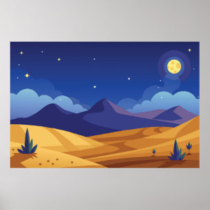 Starry night poster