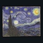 Starry Night Print<br><div class="desc">Vincent van Gogh painted The Starry Night while in the Saint-Rémy asylum in 1889. Vincent's room in the Saint-Rémy asylum looked out on the eastern sky. He painted The Starry Night as a panoramic vista spreading out into an almost infinite distance under a tumultuous sky ablaze with stars.</div>