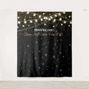 Starry Night Prom Dance Backdrop  Tapestry
