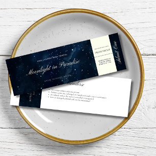 Starry Night Prom Ticket Night Under The Stars Invitation