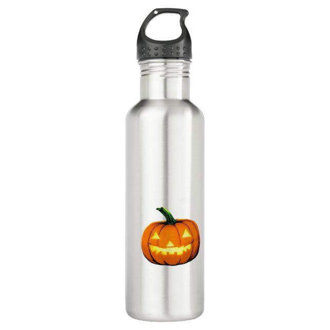 Starry Night Pumpkin Halloween Van Gogh Thanksgivi 710 Ml Water Bottle (Front)