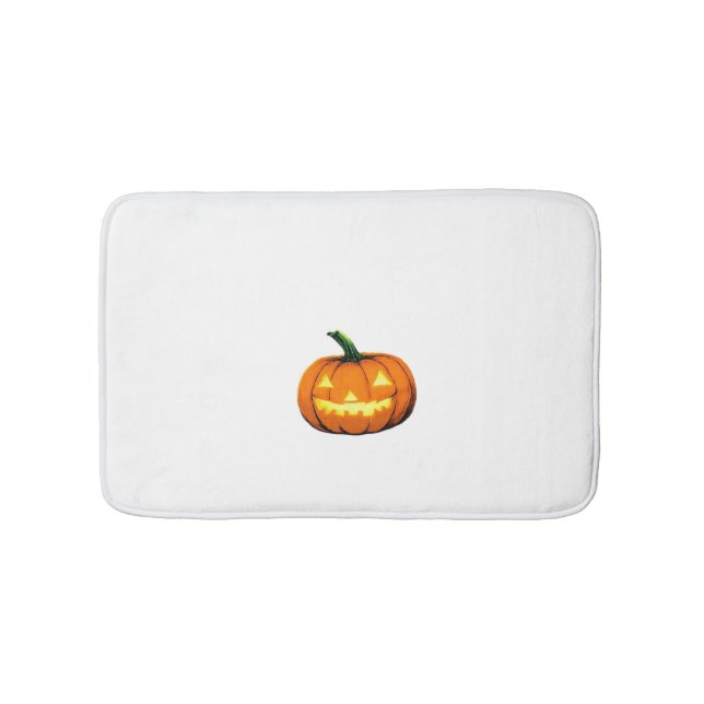 Starry Night Pumpkin Halloween Van Gogh Thanksgivi Bath Mat (Front)