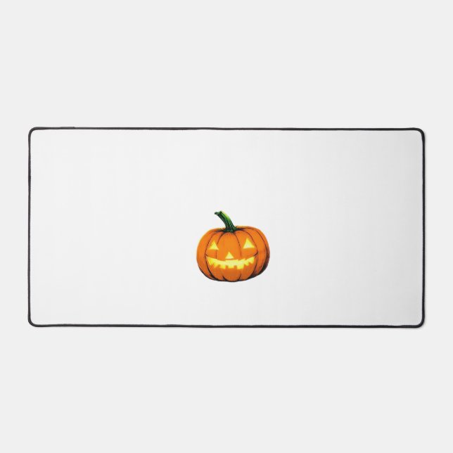 Starry Night Pumpkin Halloween Van Gogh Thanksgivi Desk Mat (Front)