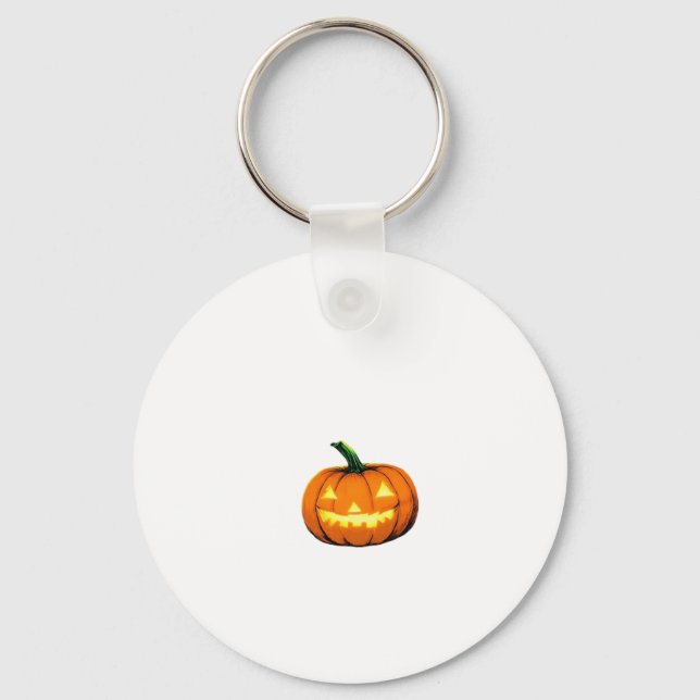 Starry Night Pumpkin Halloween Van Gogh Thanksgivi Key Ring (Front)