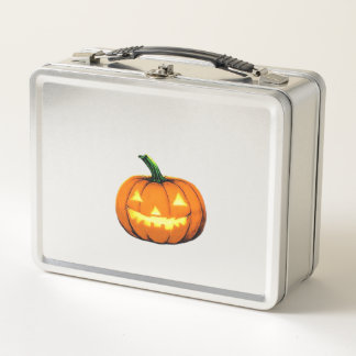 Starry Night Pumpkin Halloween Van Gogh Thanksgivi Metal Lunch Box