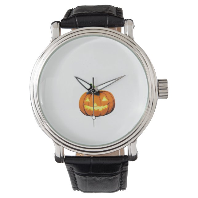 Starry Night Pumpkin Halloween Van Gogh Thanksgivi Watch (Front)