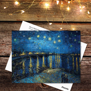 Starry Night Rhone Vincent van Gogh Postcard