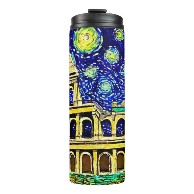 Starry Night Rome Italy Thermal Tumbler (Front)