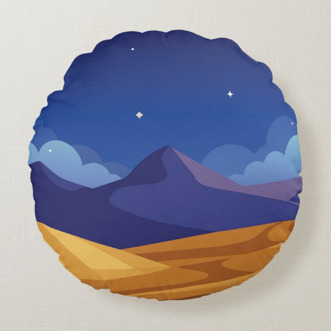 Starry night round cushion (Front)