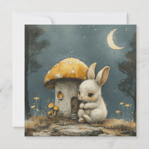 Starry Night Secrets: ✨ Bunnies Dream ❄️Digital Holiday Card
