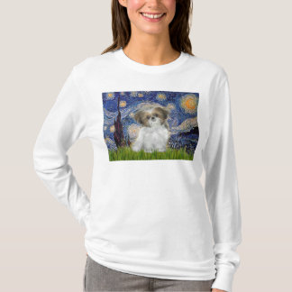 Starry Night - Shih Tzu Puppy T-Shirt