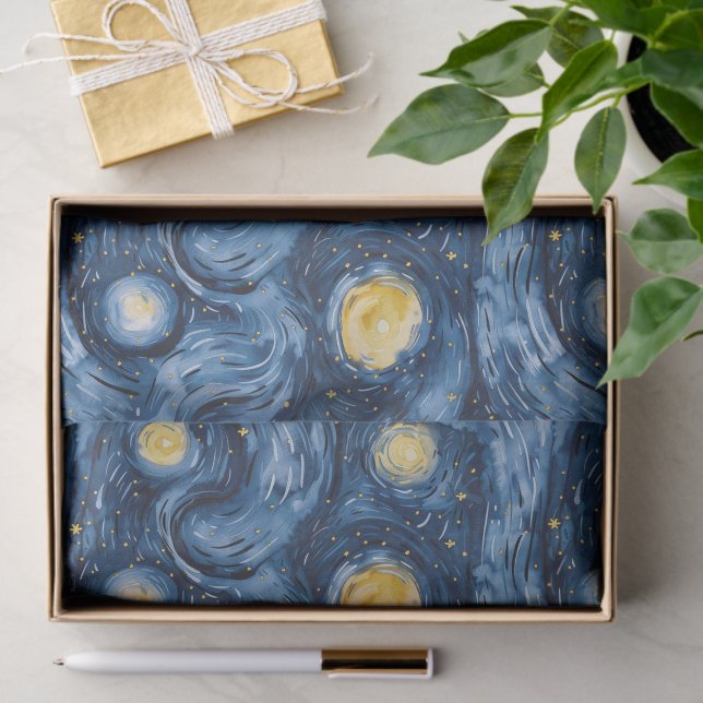 Starry Night Skies Baby Shower Tissue Paper (Gift)