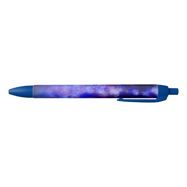 Starry Night sky blue Sapphire  Black Ink Pen (Bottom)