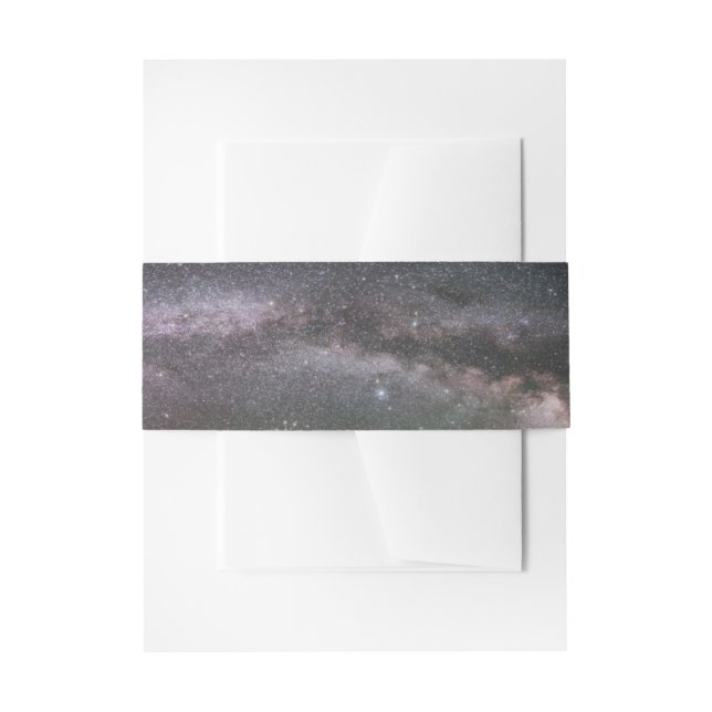 Starry Night Sky Invitation Belly Band (Front Example)