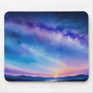 Starry Night Sky Mouse Mat