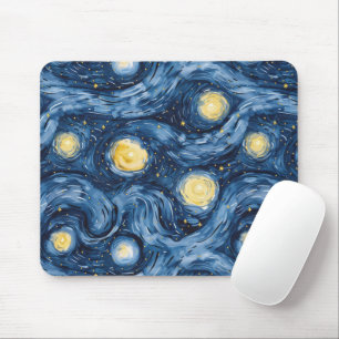 Starry Night Sky Mouse Mat