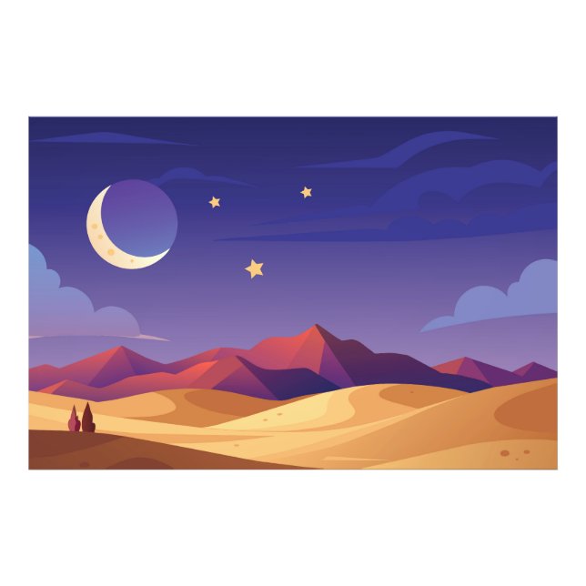 Starry night sky photo print (Front)