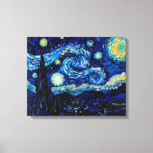 Starry Night Sky Premium Wrapped Canvas Wall Art