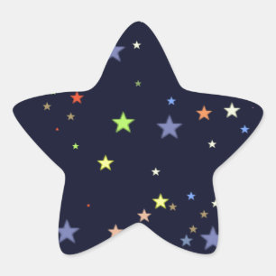 starry night sky star sticker