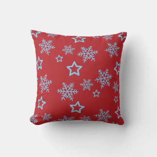 Starry Night Snowfall Pillow
