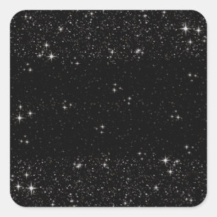 Starry Night Square Sticker