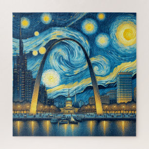 Starry Night St. Louis Missouri Jigsaw Puzzle