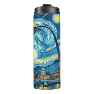 Starry Night St. Louis Missouri Thermal Tumbler