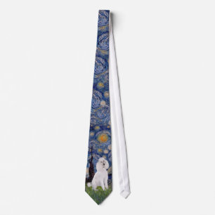 Starry Night - Standard Poodle (W) Tie