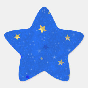 Starry night star sticker